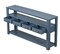 Navy Blue Long Console Table Sofa Table for Entryway with 4 Drawers and 2 Storage Shelves for Living Room Hallway Foyer Office